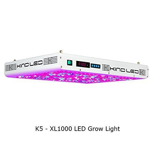 Kind K5 XL1000 LED Grow Light w/ Rope Ratchets and Protective Eyeglasses